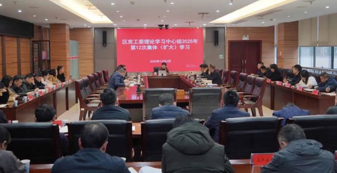 区党工委理论学习中心组开展第12次集体（扩大）学习