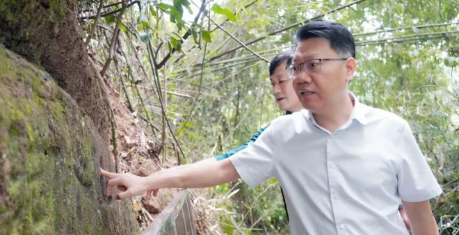 贺吉敏调研督导溶洞污染整治工作